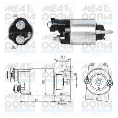 Solenoid Switch, starter